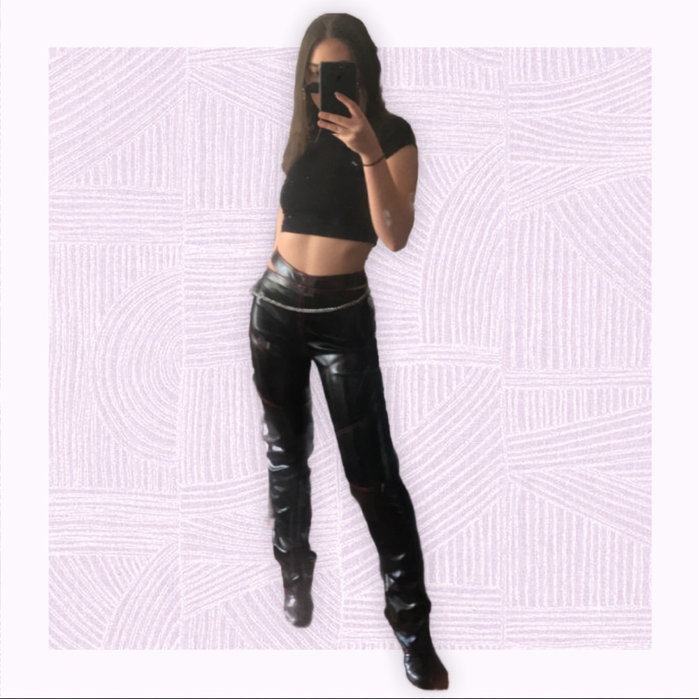 I.AM.GIA Paris Pants vinyl high waisted pants - Picture 3 of 5